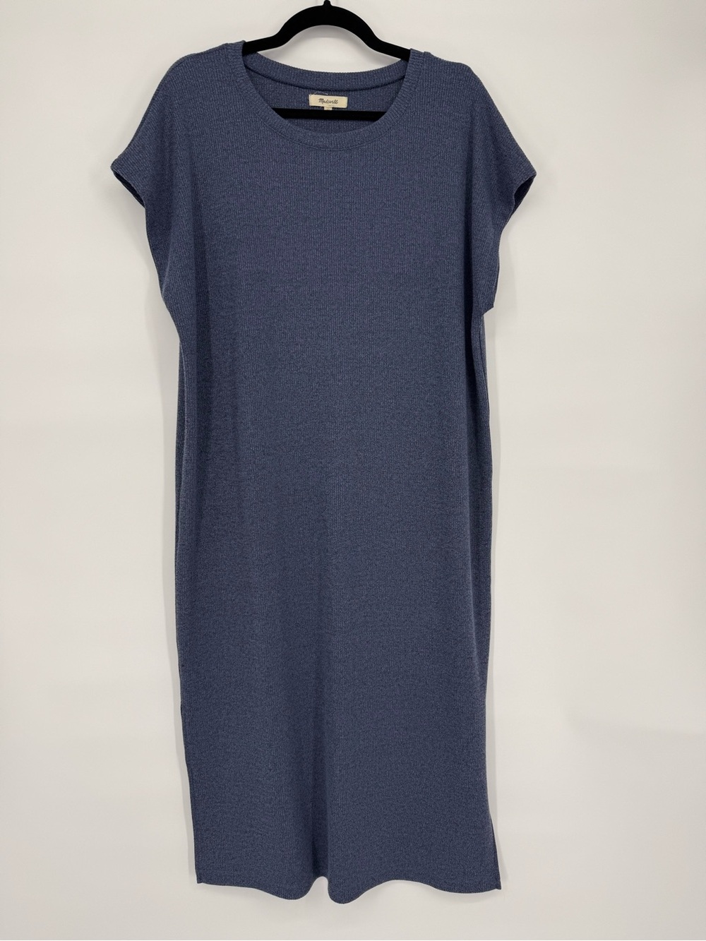Madewell Sweater Knit Midi Dress XL Minimalist Coastal Lagenlook Lounge Casual